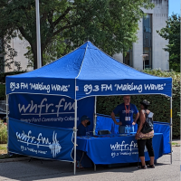 WHFR Booth at Detroit's Concert of Colors World Music Festival