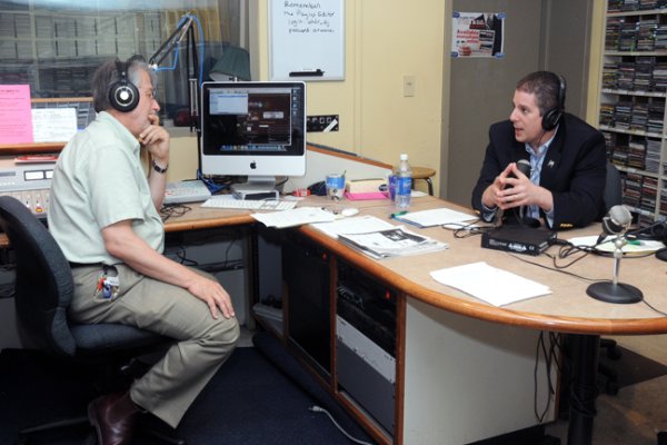 Virg Bernero (on right)